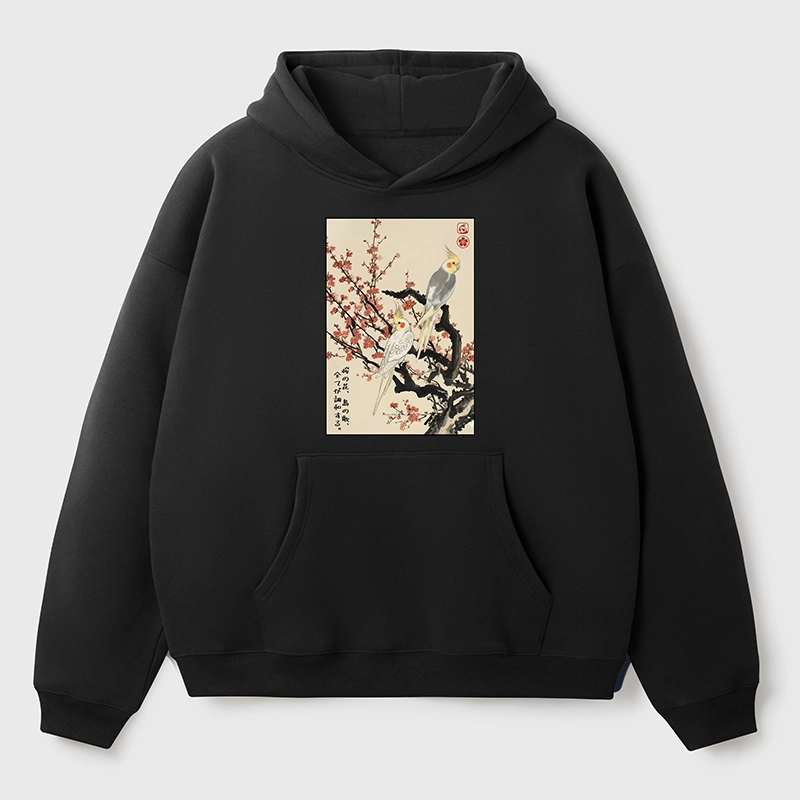 Tokyo-Tiger Whispers of Silent Blossoms Aldult Fleece Hoodie