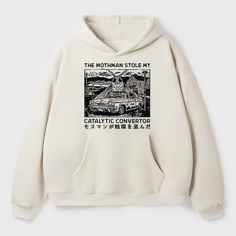 Tokyo-Tiger The Night Mothman Stole My Converter Aldult Fleece Hoodie