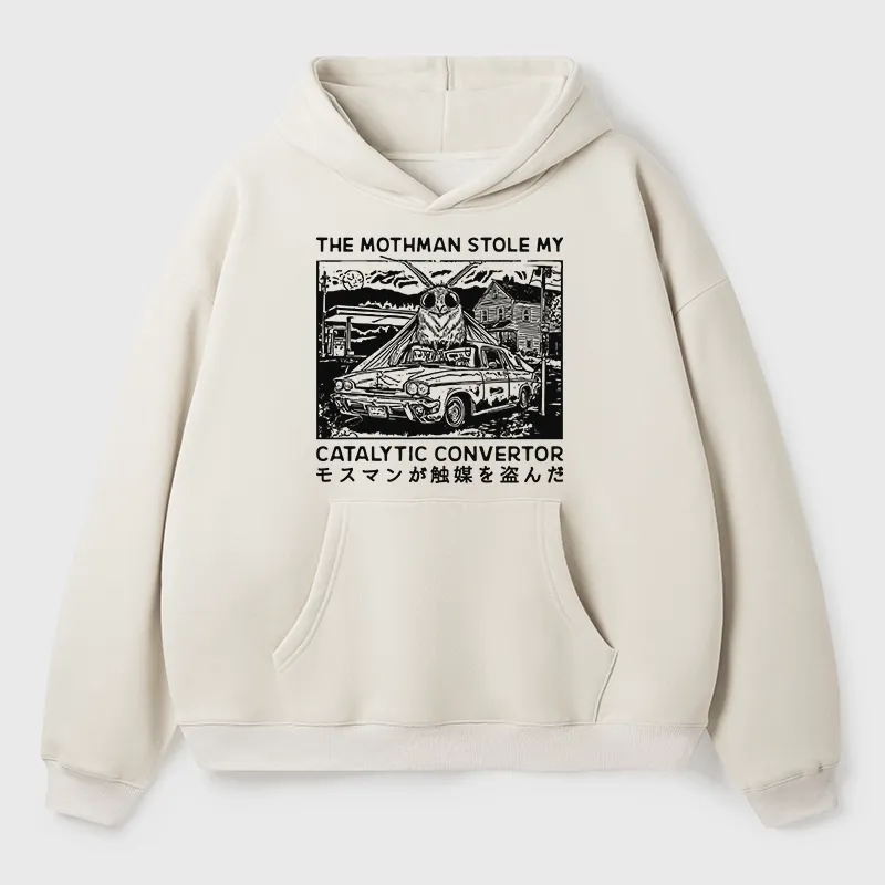 Tokyo-Tiger The Night Mothman Stole My Converter Aldult Fleece Hoodie