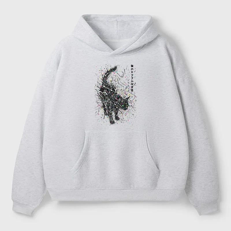 Tokyo-Tiger In The Spectrum Of Cats Aldult Fleece Hoodie