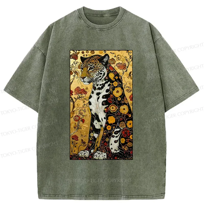 Tokyo-Tiger Magnificent Leopard Washed T-Shirt
