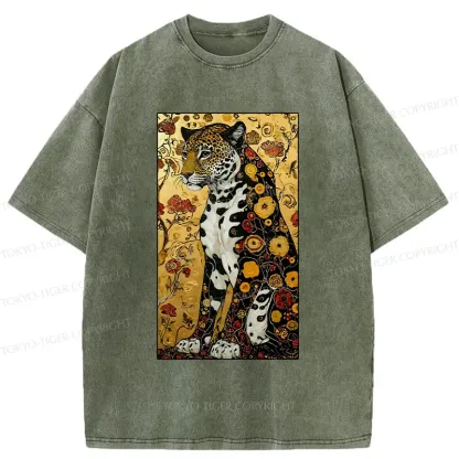 Tokyo-Tiger Magnificent Leopard Washed T-Shirt