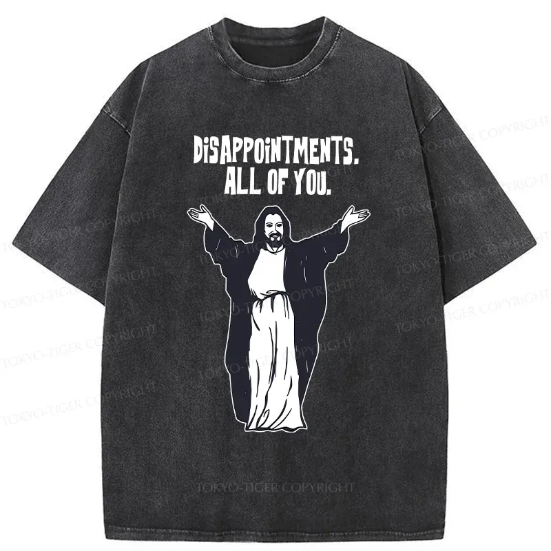Tokyo-Tiger God Gives Disappointment Washed T-Shirt