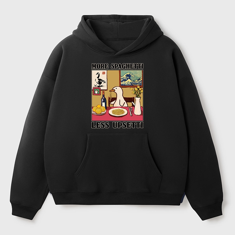 Tokyo-Tiger More Spaghetti Less Upsetti Goose Aldult Fleece Hoodie