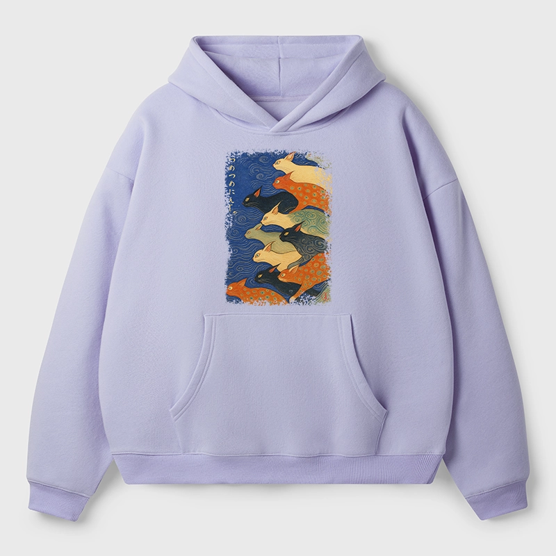 Tokyo-Tiger Claw-some Ninja Aldult Fleece Hoodie