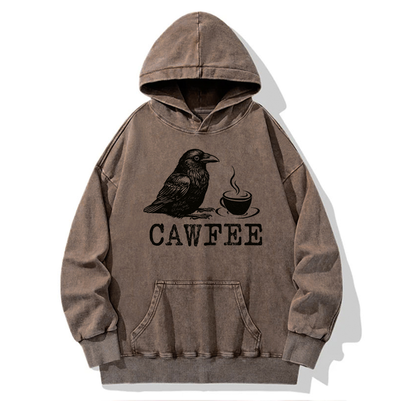 Tokyo-Tiger Cawfee Funny Japan Meme Washed Hoodie