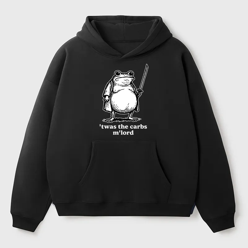 Tokyo-Tiger Funny Fat Samurai Frog Aldult Fleece Hoodie