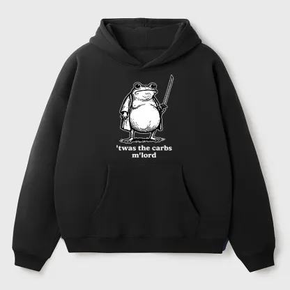 Tokyo-Tiger Funny Fat Samurai Frog Aldult Fleece Hoodie