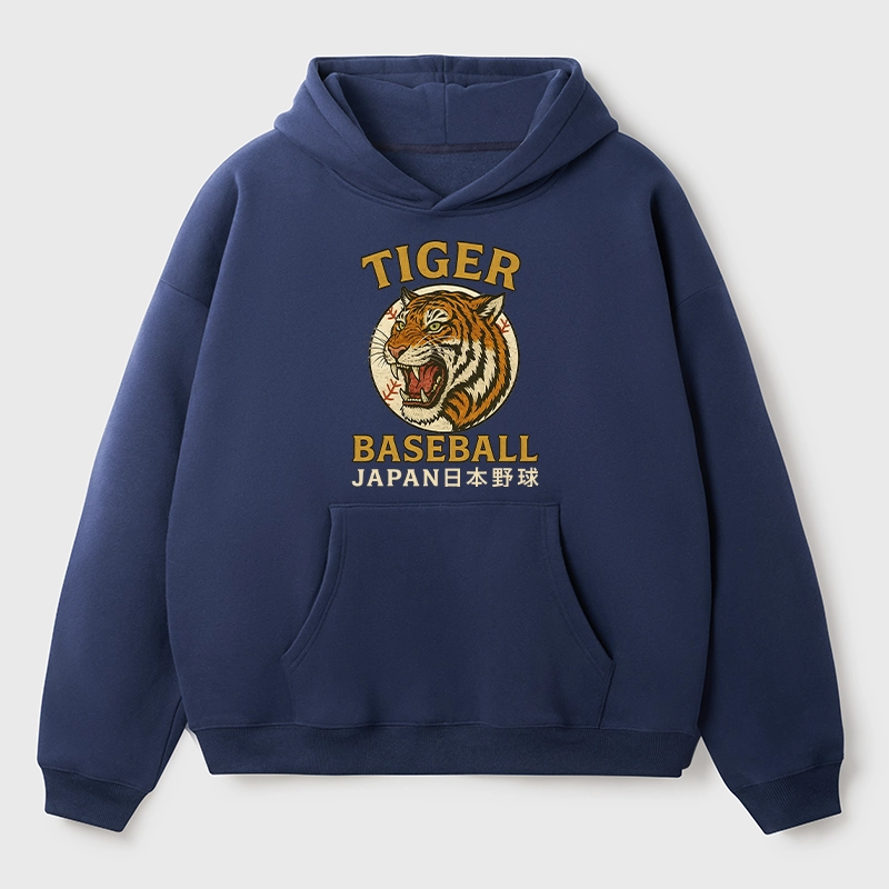 Tokyo-Tiger Osaka Japan Baseball Team Aldult Fleece Hoodie