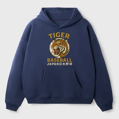 Tokyo-Tiger Osaka Japan Baseball Team Aldult Fleece Hoodie