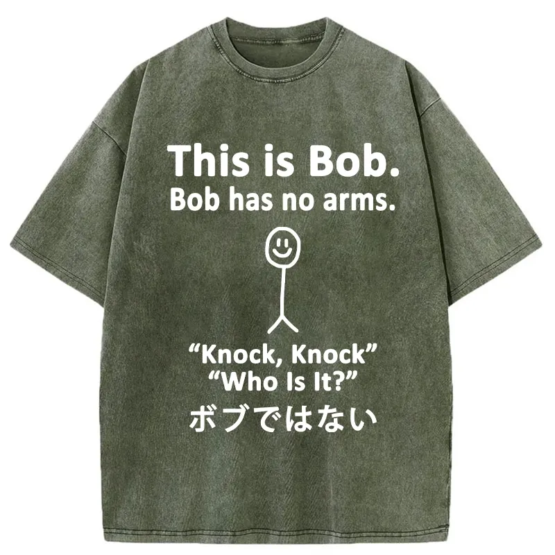 Tokyo-Tiger Who Is Knocking Washed T-Shirt