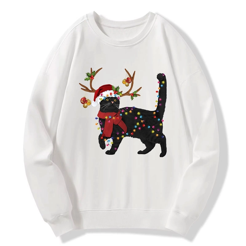 Tokyo-Tiger Christmas Black Cat Classic Sweatshirt
