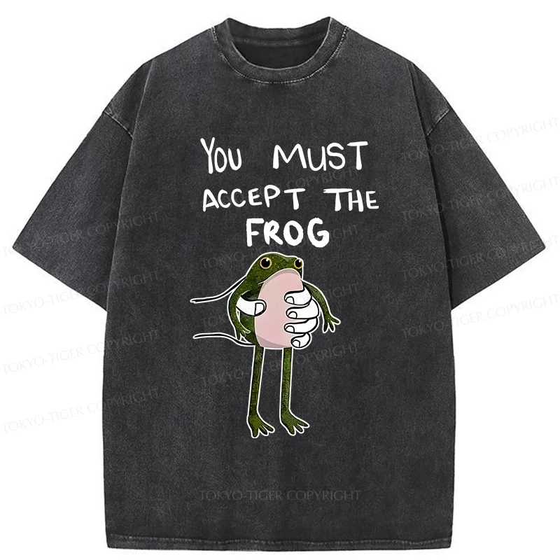 Tokyo-Tiger Accept This Frog Washed T-Shirt