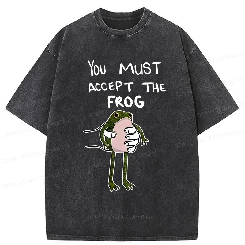Tokyo-Tiger Accept This Frog Washed T-Shirt