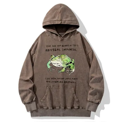 Tokyo-Tiger Support Your Frog Friends Washed Hoodie