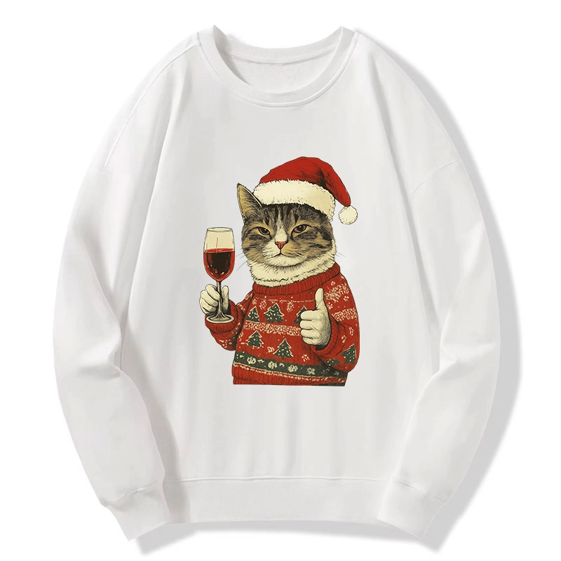 Tokyo-Tiger Christmas Cat Likes Classic Sweatshirt