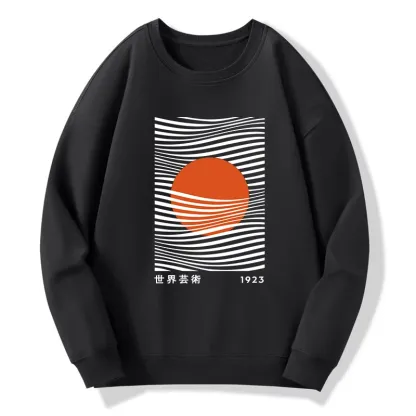 Tokyo-Tiger Minimalist Art Sun Classic Sweatshirt