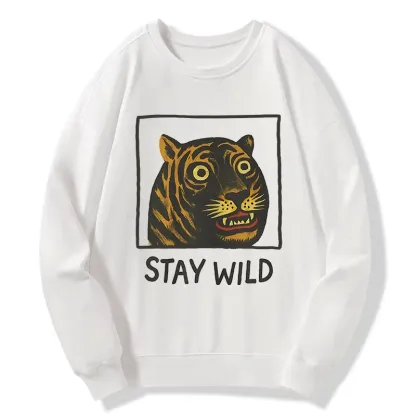 Tokyo-Tiger Silly And Cute Tiger Classic Sweatshirt