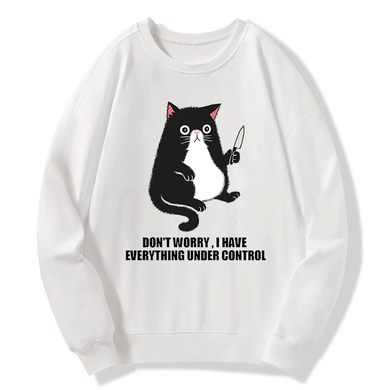 Tokyo-Tiger Cat Said Don't Worry Classic Sweatshirt