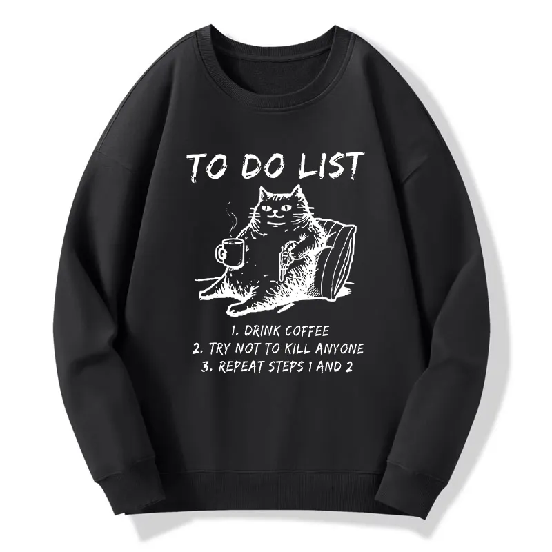 Tokyo-Tiger Cat's To-Do List Classic Sweatshirt