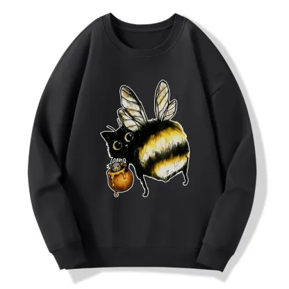 Tokyo-Tiger Cute Catbee Butt Classic Sweatshirt