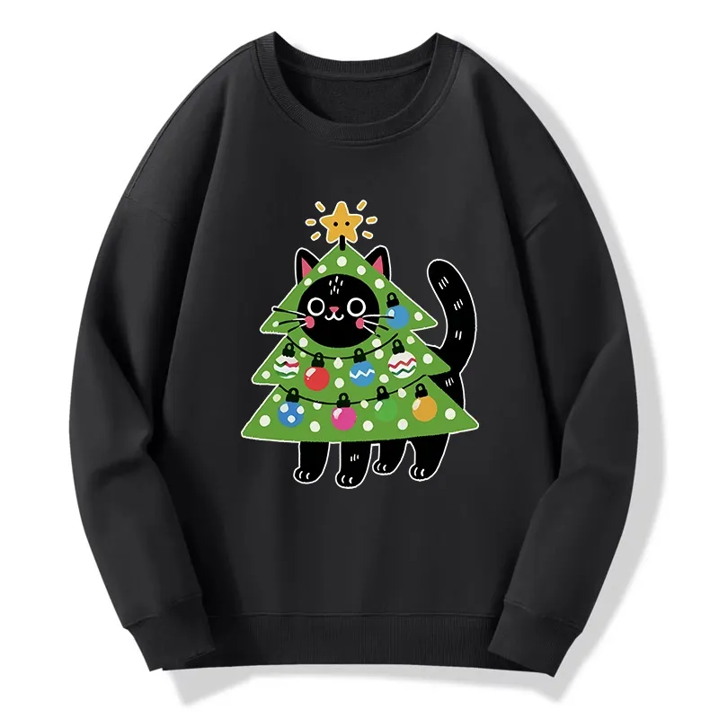 Tokyo-Tiger Christmas Tree Cat Classic Sweatshirt