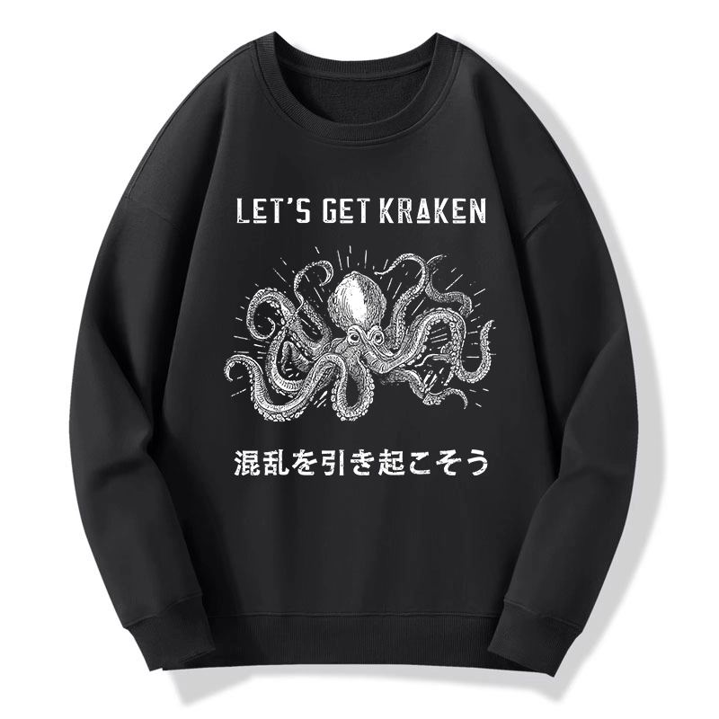 Tokyo-Tiger Funny Octopus：Let’s Get Kraken Classic Sweatshirt