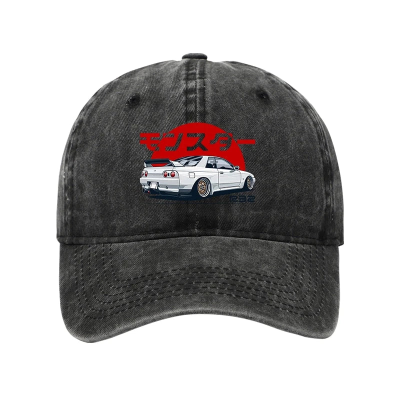Tokyo-Tiger Monster. Skyline R32 GTR Washed Cap