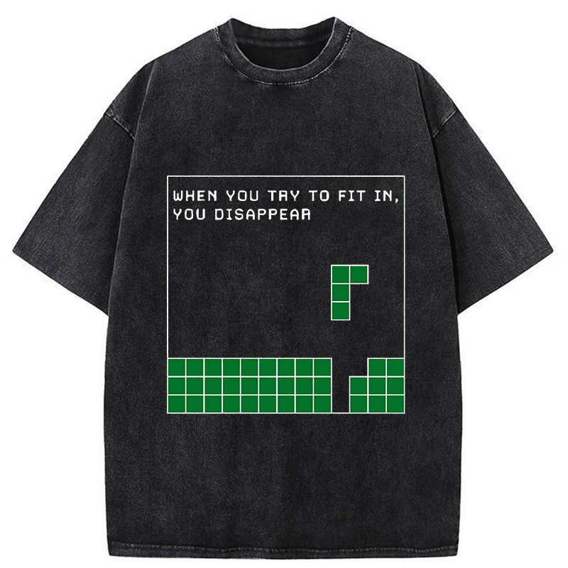 Tokyo-Tiger Be Your Unique Self Washed T-Shirt