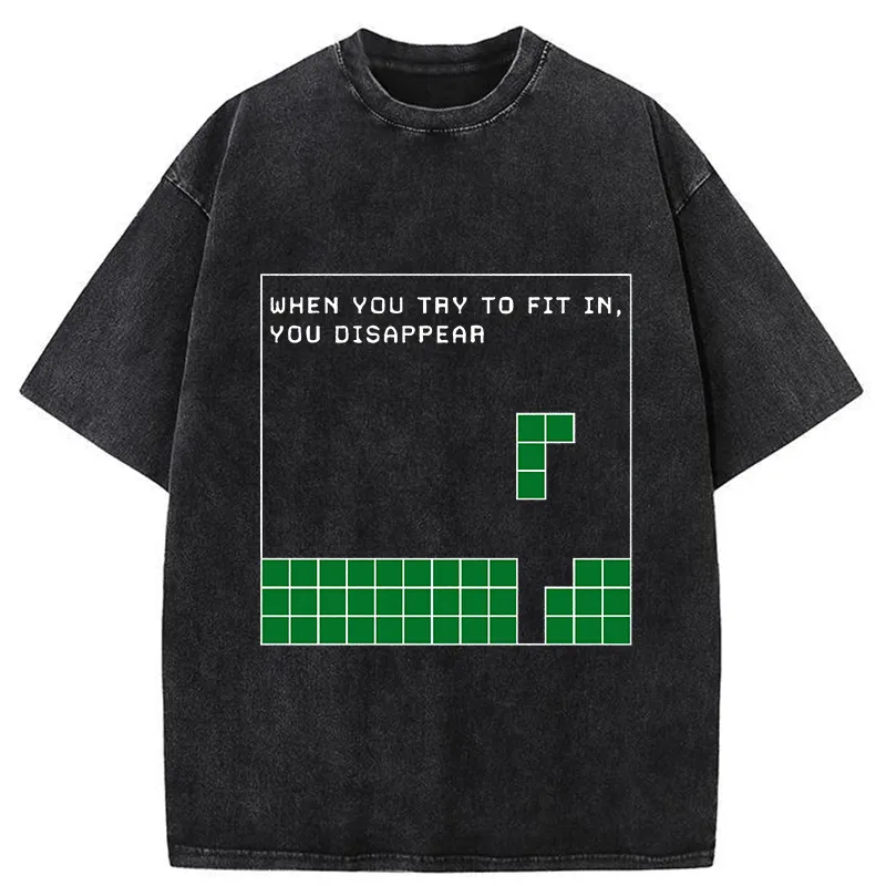 Tokyo-Tiger Be Your Unique Self Washed T-Shirt