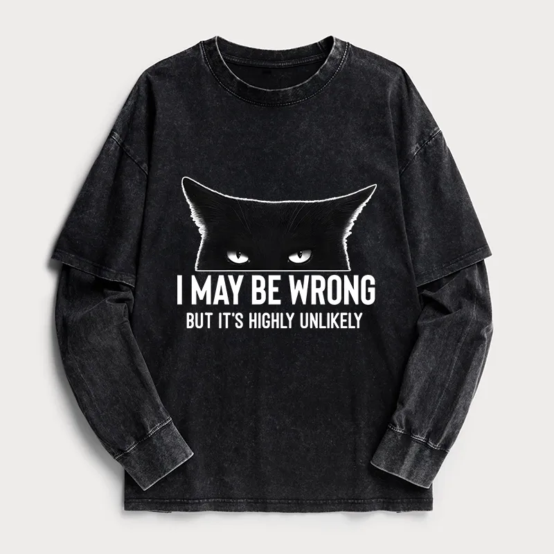 Tokyo-Tiger Cat Can Do No Wrong Washed Double Layer T-Shirt