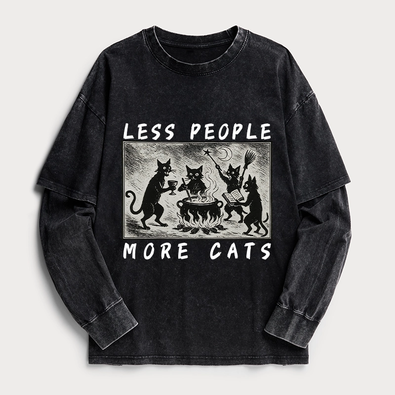 Tokyo-Tiger Cat Sacrifice Ceremony Washed Double Layer T-Shirt