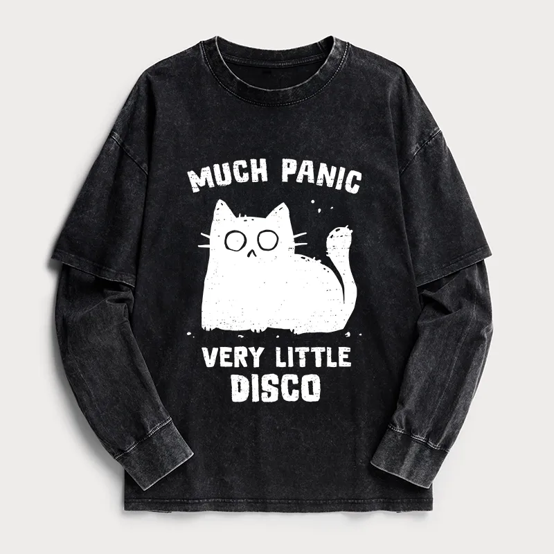 Tokyo-Tiger More Disco Funny Washed Double Layer T-Shirt