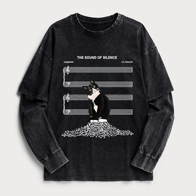 Tokyo-Tiger The Sound Of Silence Washed Double Layer T-Shirt