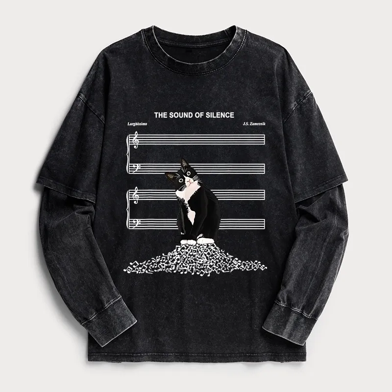 Tokyo-Tiger The Sound Of Silence Washed Double Layer T-Shirt