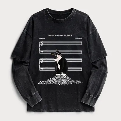 Tokyo-Tiger The Sound Of Silence Washed Double Layer T-Shirt