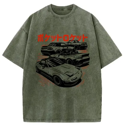 Tokyo-Tiger Pocket Rocket Washed T-Shirt