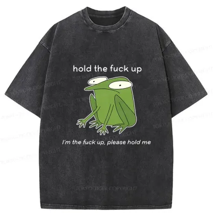 Tokyo-Tiger Please Hug The Frog Washed T-Shirt