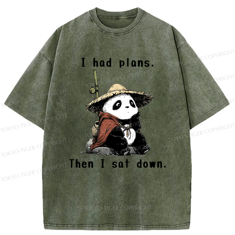 Tokyo-Tiger The Maybe Later Panda Washed T-Shirt