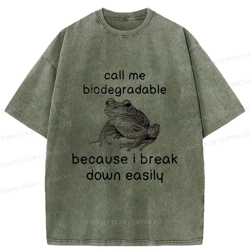 Tokyo-Tiger Biodegradable Frog Washed T-Shirt