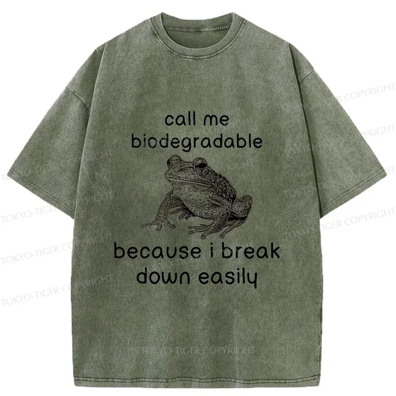 Tokyo-Tiger Biodegradable Frog Washed T-Shirt