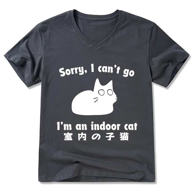 Tokyo-Tiger Indoor Kitten V-Neck Classic T-Shirt