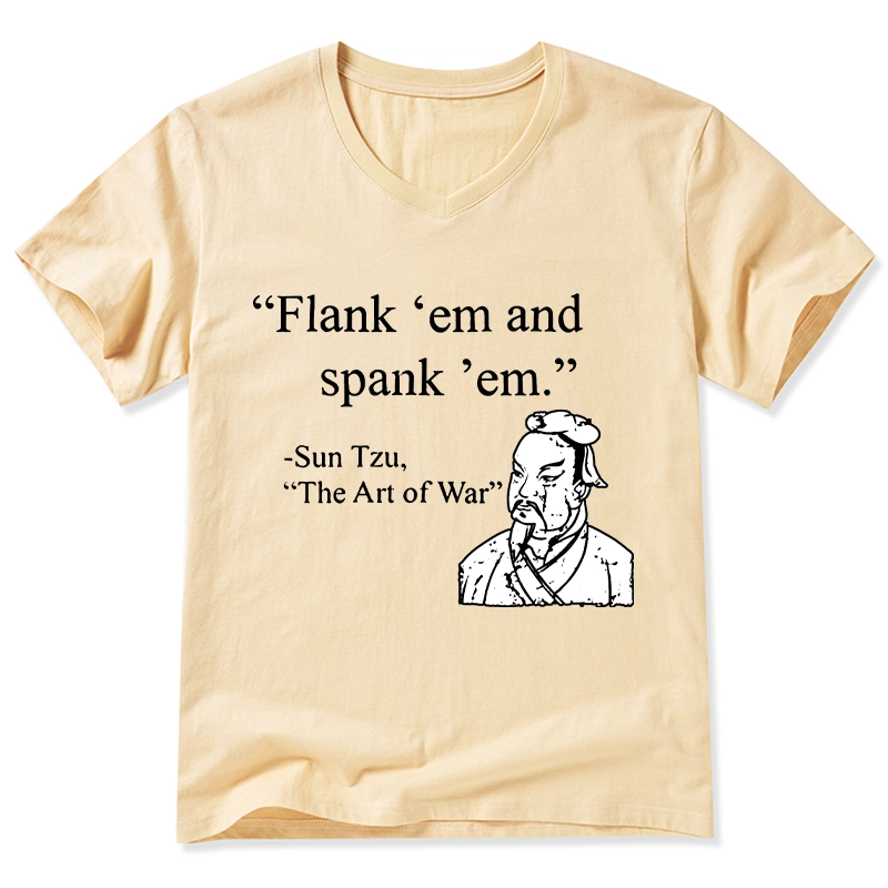 Tokyo-Tiger The Art Of War Funny V-Neck Classic T-Shirt