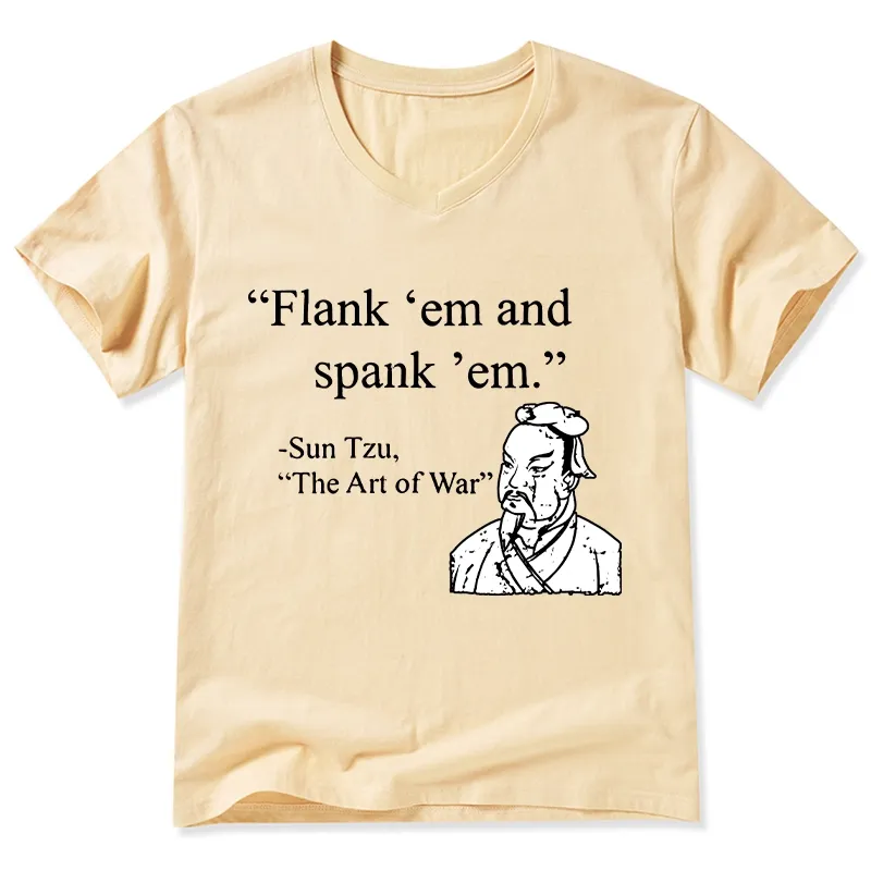 Tokyo-Tiger The Art Of War Funny V-Neck Classic T-Shirt