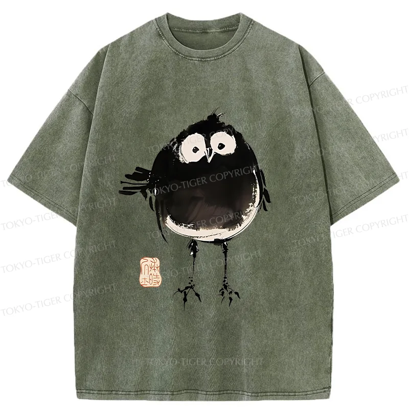 Tokyo-Tiger Fat Little Bird Washed T-Shirt