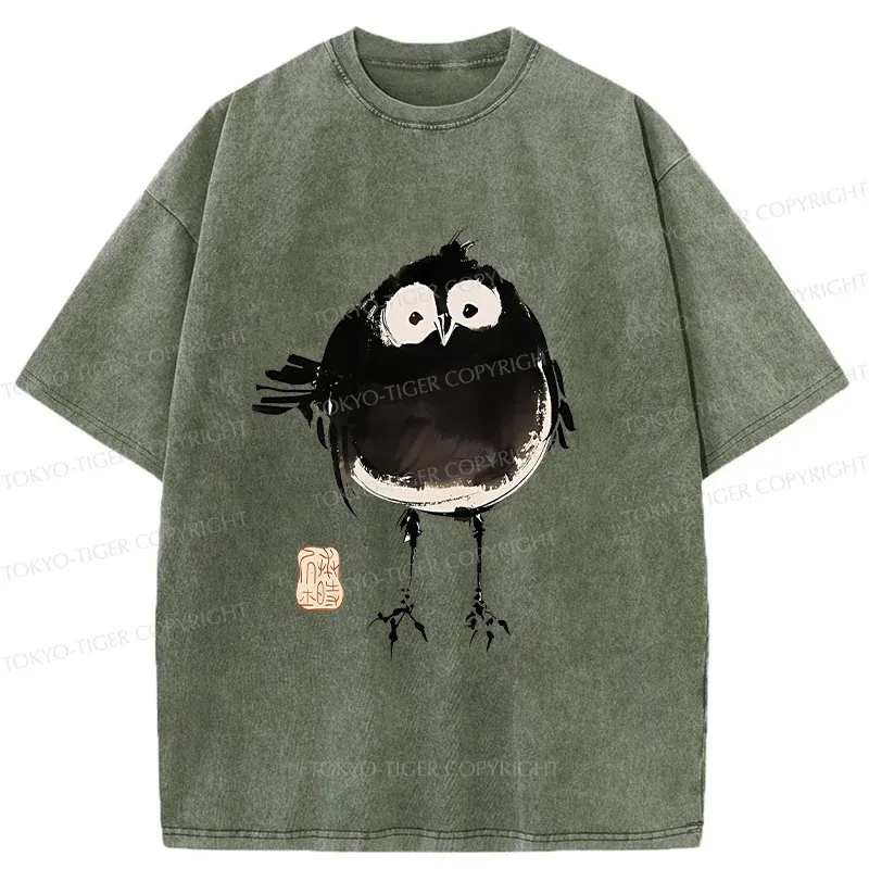 Tokyo-Tiger Fat Little Bird Washed T-Shirt