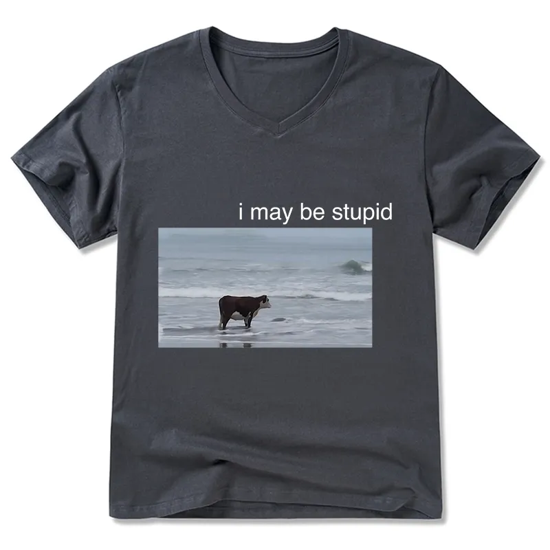 Tokyo-Tiger Foolish Cow V-Neck Classic T-Shirt