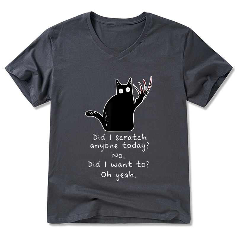 Tokyo-Tiger Cats With Sharp Claws V-Neck Classic T-Shirt