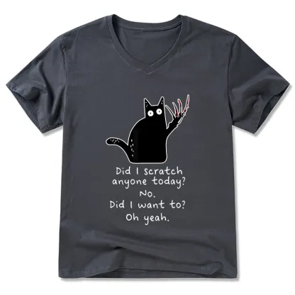 Tokyo-Tiger Cats With Sharp Claws V-Neck Classic T-Shirt