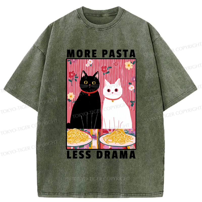 Tokyo-Tiger Love And Spaghetti Washed T-Shirt